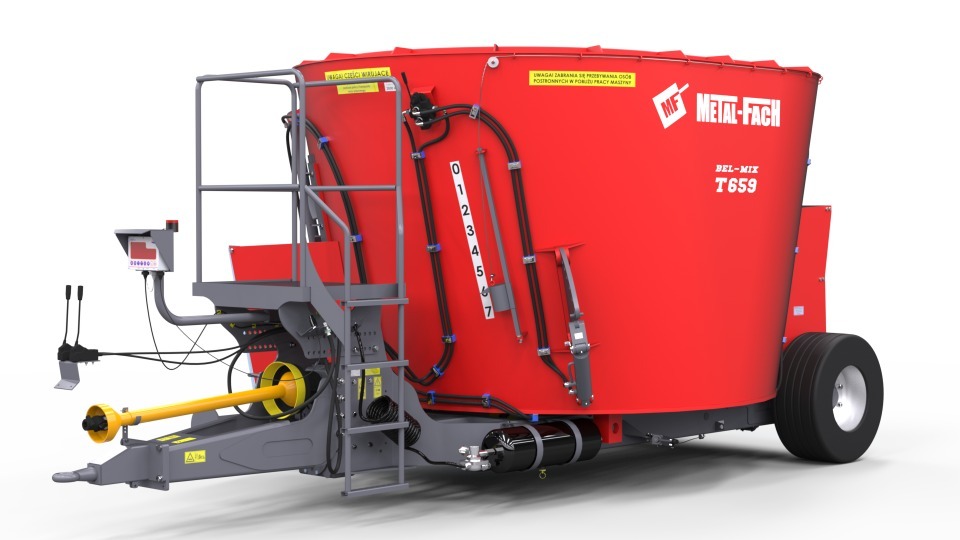 Futterwagen - 1-Rotor  mit gesenktem Boden "BELMIX T659 - 8,0m3"