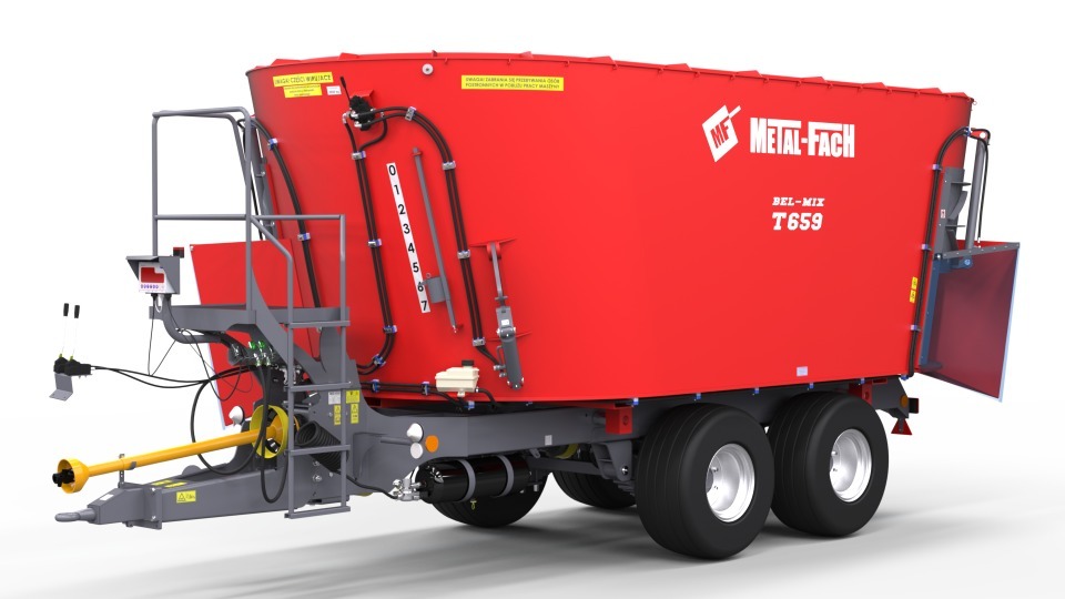 Futterwagen mit 2 Rotoren " BELMIX T659 - 18m3" Tandem Typ