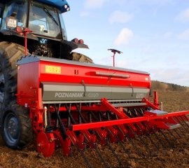 Drillmaschine mechanisch "Poznaniak 330/2,5" zwei Reihen - Fu&szlig;scharr