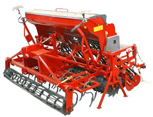 Mechanische Bodenbearbeitungs-S&auml;maschinenkombination mit Zinkenaggregat "FM S 700/3 D"