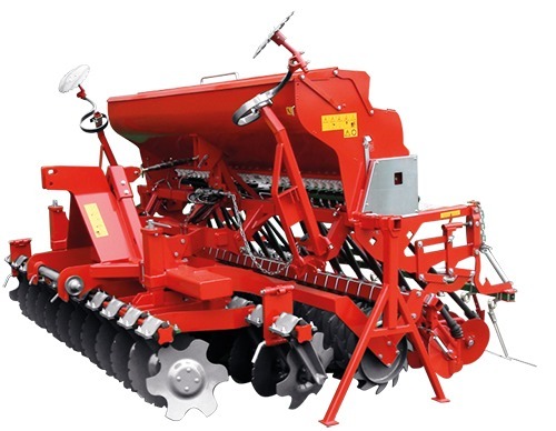 Mechanische Bodenbearbeitungs-S&auml;maschinenkombination mit Scheibenaggregat "FM T 700/3 D"