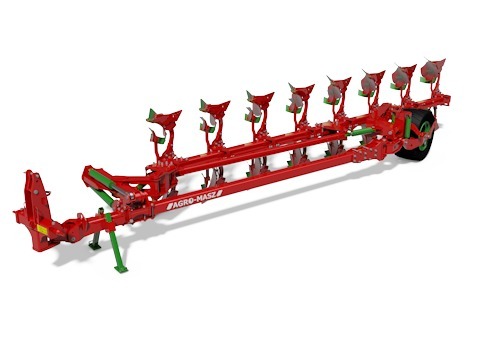 Gezogner Drehpflug "GIANT 7" Federsicherung 