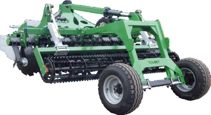 Kompakt-Egge "ASTAT 400" mit klienem Fahrwerk, gezogene Version