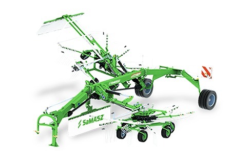 2 - Kreiselschwader "TANGO 730" mit Fahrwerk