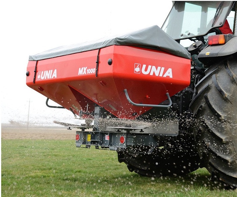 Zweischeiben - Dungerstreuer mit Spalten Streu System "MX 1000"
