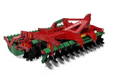 Scheibenegge "TROL 40" Gummisicherung, zwei Scheibenreihen 560mm