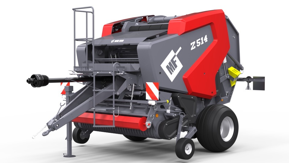 Variable Ballenpresse "Z514 RN"  mit Presswalzen und Riemen
