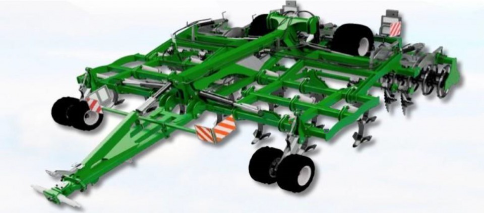 Grubber "DELTA 4,8" gezogene Version, hydraulisch klappbar
