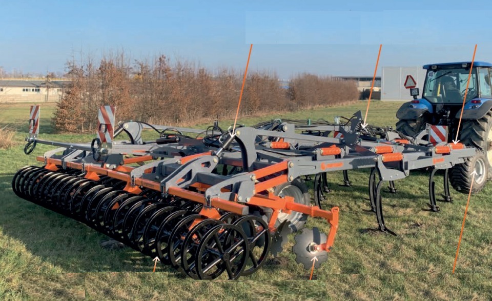 Grubber "RHINO 6H" doppelte Federsicherung